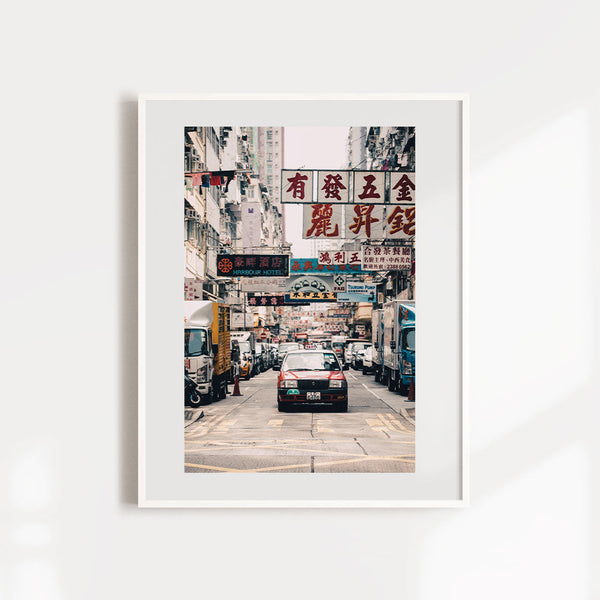 Hong Kong Taxi - limited edition print, the classic Hong Kong gift