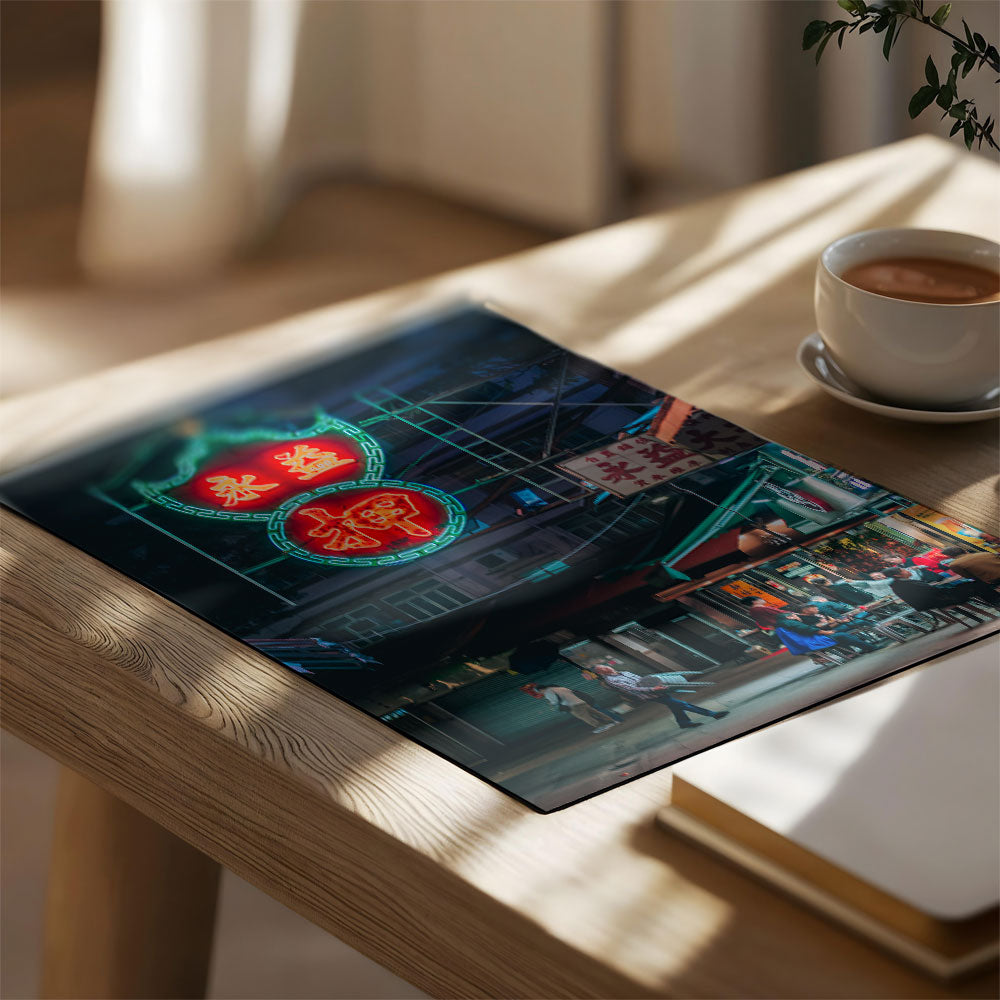 Dinner under the neon