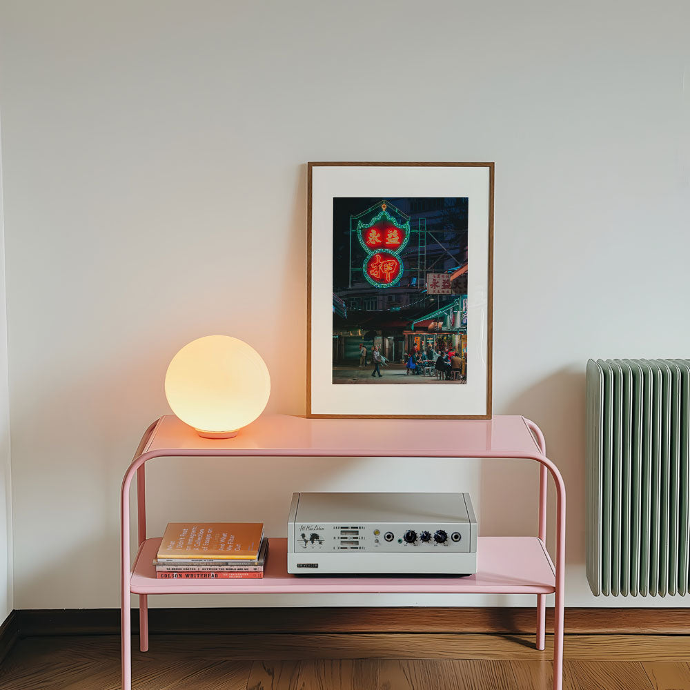 Dinner under the neon