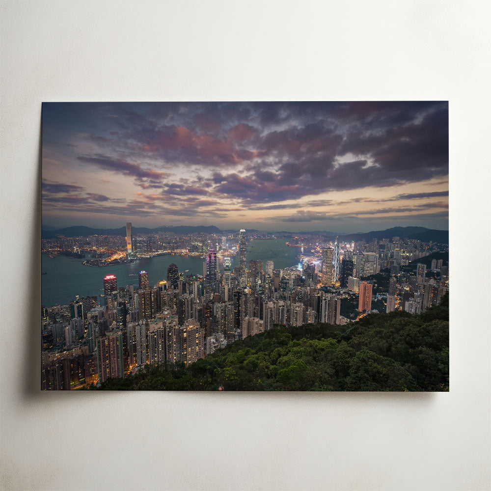 Hong Kong Skyline, photograph by Tom Franklin De Waart