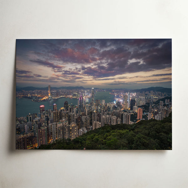 Hong Kong Skyline, photograph by Tom Franklin De Waart