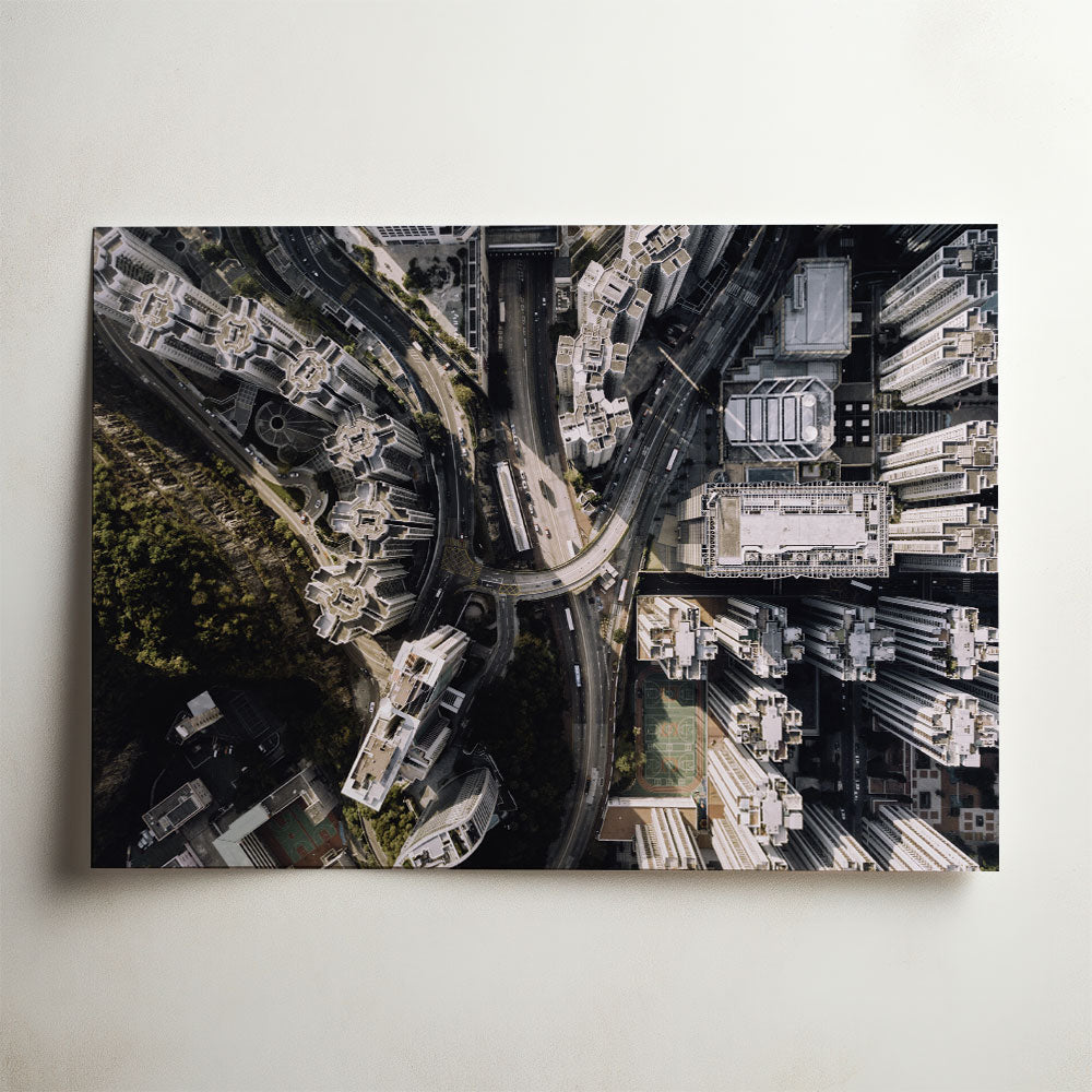 Hong Kong from above, photograph by Rex