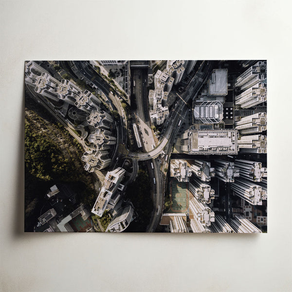 Hong Kong from above, photograph by Rex
