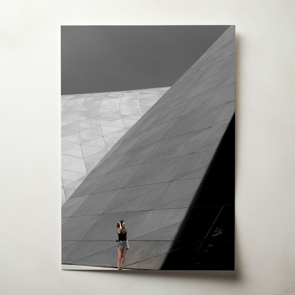 Human in Geometry, photograph by Billy Ha