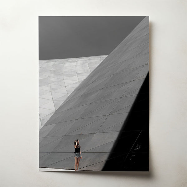 Human in Geometry, photograph by Billy Ha