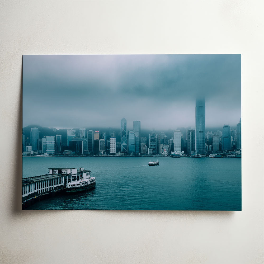Moody Victoria Harbour, photograph by Rudmer Hoekstra