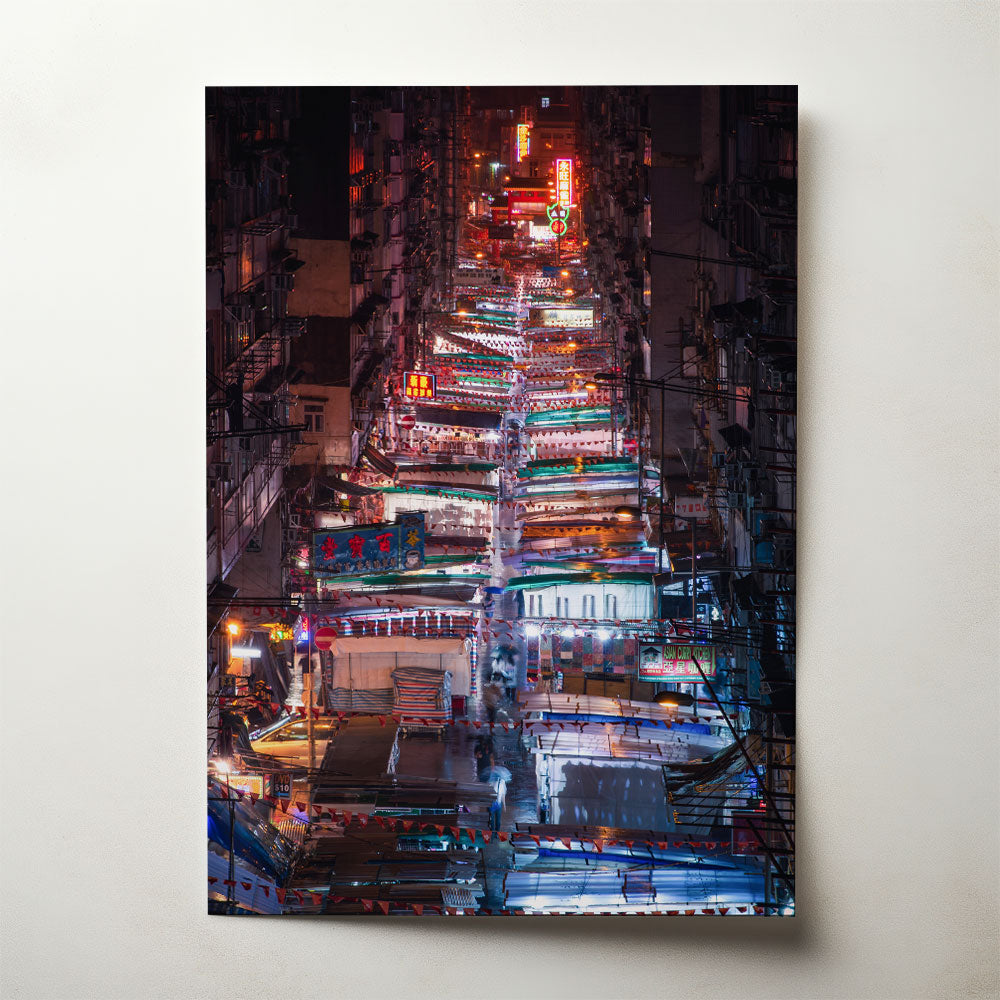 Night Temple Street, photograph by Tom Franklin De Waart