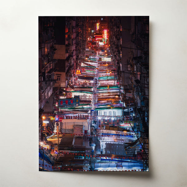 Night Temple Street, photograph by Tom Franklin De Waart