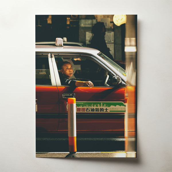 Taxi break, photograph by Josh Lin