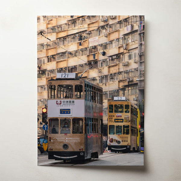 Tram Traffic Jam, photograph by Tom Franklin De Waart