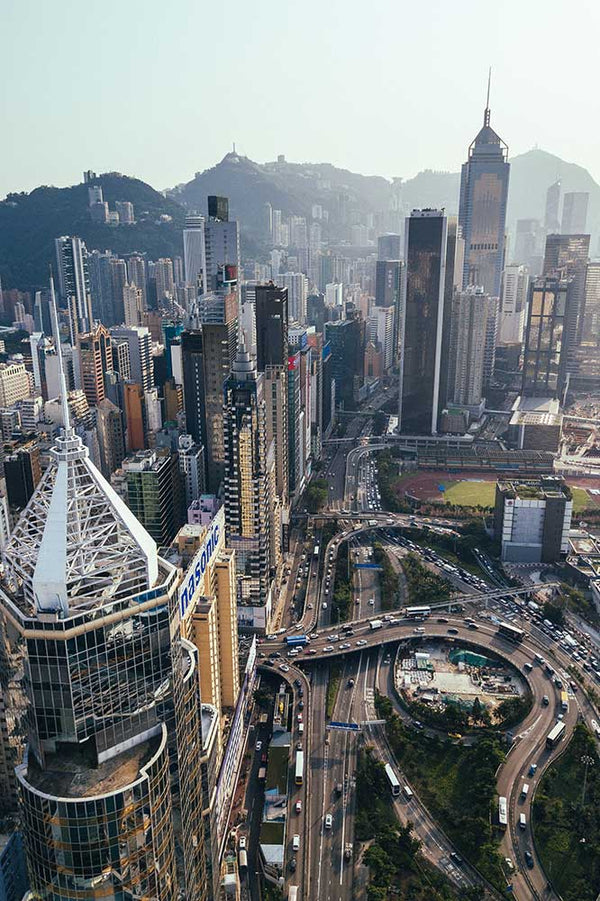 Flying in Hong Kong